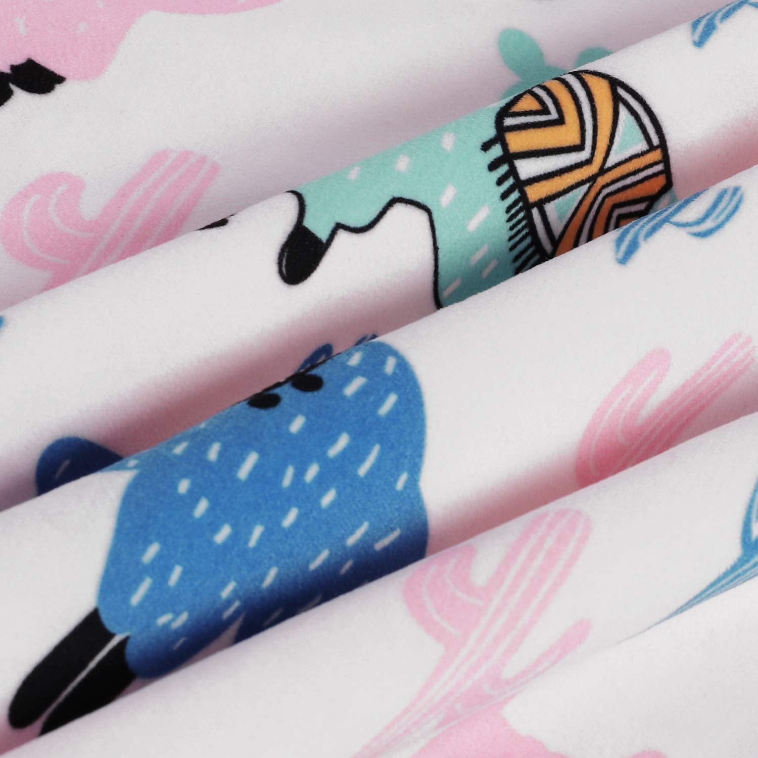 Soft Silky Minky Baby Blanket for Girls, Sensory Bedding Blanket with Dotted Backing, Fleece Plush Blanket for Nursery Crib, Stroller, Toddler Bed, Carseat, Alpaca Cactus Pink 30X40